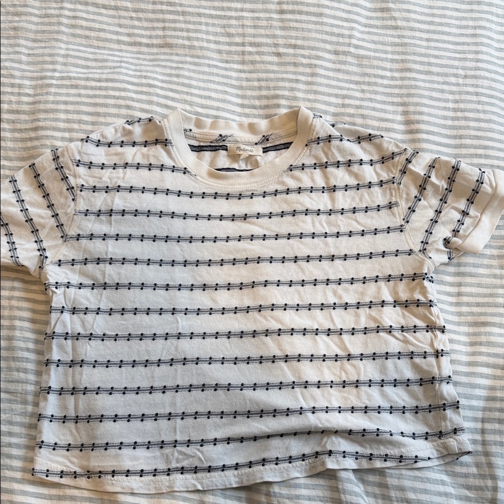 Madewell Cropped dot tee